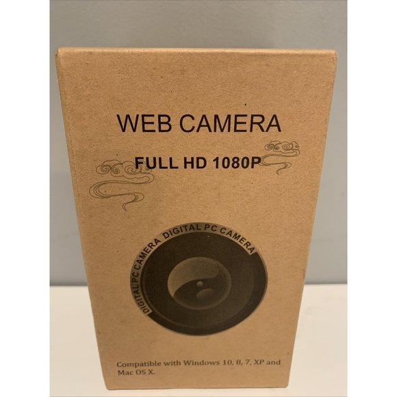 ASHU HD 1080P Rotatable Webcam Laptop PC Computer Online USB Camera Built-in Mic - Picture 1 of 4